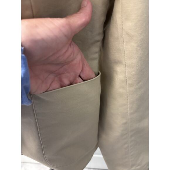 Ladies Tan Two Button Blazer Size M - Picture 4 of 8